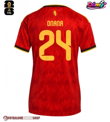 Belgie Amadou Onana #24 Domácí Dres pro Dámy MS 2026 Krátkým Rukávem
